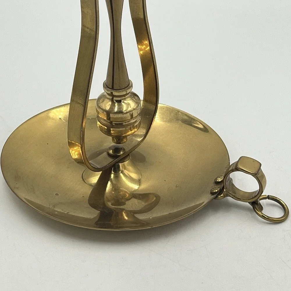 Vintage Valsan Brass Chamberstick Candle Holder Portugal Mid Century Modern‎ MCM